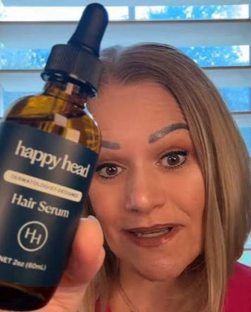Verified customer Angelica D reviewing Happy Head hair growth